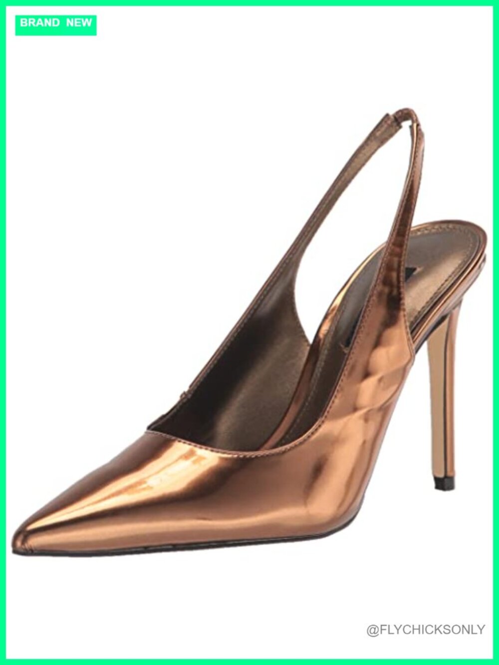 Slingback Stiletto Heel Pointed Toe Pump Dress Shoe